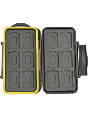 Leaf Shop Çoklu Memory Card Case MC-SDMSD24 Hafıza Kartı Koruma Kutusu 12 Adet Sdhc ve 12 Adet Microsd Kart Için – Son Derece Su Geçirmez ve Darbeye Dayanıklı Kutu Kasa Kasa Çanta Kılıf Saklama Kutusu