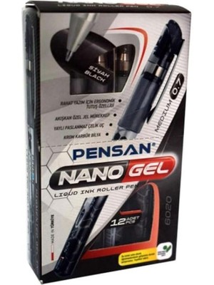 Leaf Shop Nano Jel Roller Kalem 12ADET 0,7 mm Kırmızı