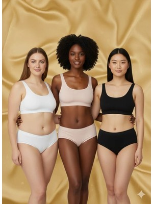 Lolitam Hb Comfort Kadın Pamuklu Slip Külot 3’lü Set – Konfor ve Şıklık