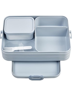 Leaf Shop - Yemek Kutusu Take A Break Large – Bölmeli Beslenme Kutusu – 8 Tereyağı Ekmeği Için Uygundur – Yemek Hazırlama Için Ideal – 1500 ml – Nordic Blue