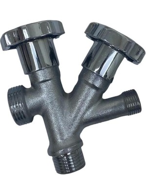 Leaf Shop Çiftli Çatallı Çamaşır Makinesi Ara Taharet Musluk Ara Musluk