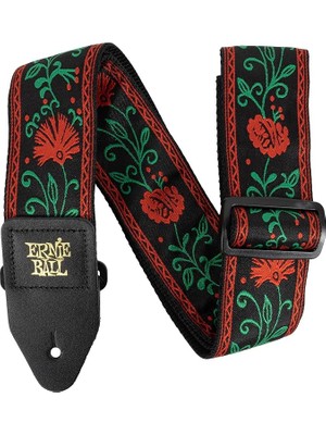 Misda Store Ball Klasik Jakarlı Gitar/bas Kayışı - Batı Gülü