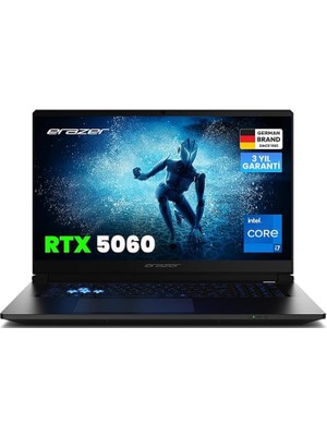Misda Store Defender 17 P1 MD600007 Intel Core I7 13620H 16GB Ram 1tb SSD RTX5060 17.3" 240Hz IPS Qhd Freedos Oyuncu Laptop