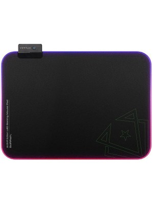 Misda Store Swiftpad-L, Oyun Fare Altlığı, Düz Kayma, Mikro Dokulu Kumaş Yüzey Büyük (32,8 x 20 Cm), Dikişli Kenarlı, Kaymaz Taban, 13 Rgb LED Modu