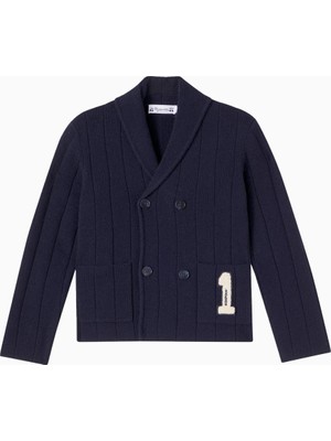 Bonpoint Joseph %100 Yün Bebek Hırka Logo Patch Detaylı