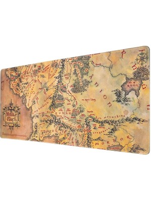 Misda Store Erik Yüzüklerin Efendisi Xxl Oyun Fare Altlığı - Kaymaz ve Su Geçirmez Büyük Mouse Pad - Pc Aksesuarı Yazı Masası Altlığı