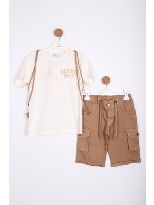 NASR GRUB Erkek Çocuk Alt Üst Şort Takım 8-14 Yaş 4145