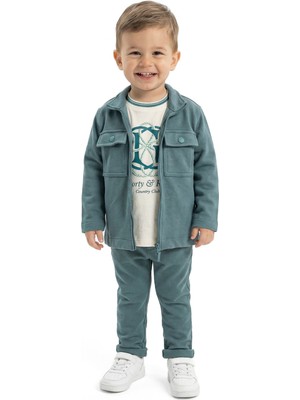 Top Kids Erkek Çocuk 3lu Alt Üst Takım 6-36 Ay 4305