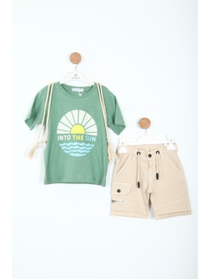 NASR GRUB Erkek Çocuk Alt Üst Şort Takım 2-7 Yaş 3153
