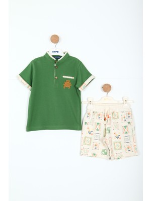 Hype Erkek Çocuk Alt Üst Şort Takım 1-5 Yaş 6218