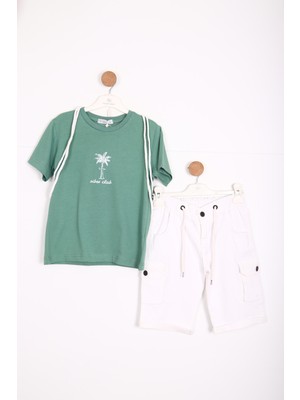 NASR GRUB Erkek Çocuk Alt Üst Şort Takım 8-14 Yaş 4148