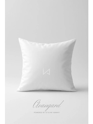 İz Home 1 Adet Kare Kirlent Iç Yastığı | Orijinal Silikon Dolgu | Ultrasonic Dikiş | Ölçü Seçenekli