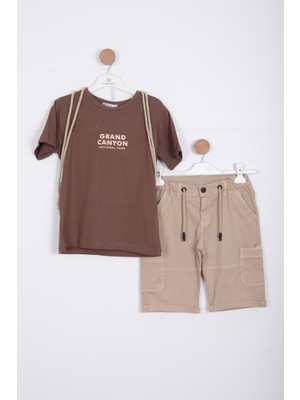 NASR GRUB Erkek Çocuk Alt Üst Şort Takım 8-14 Yaş 4141