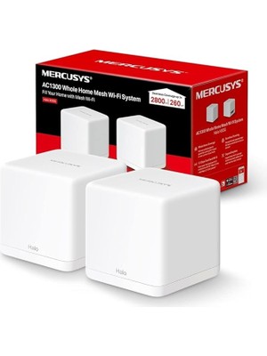 Misda Store Halo H30G 2-Pack, AC1300 Tüm Ev Mesh Wi-Fi Sistemi