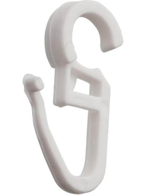 Misda Store Perde Klipsi Perde Klipsi Perde Kancası 25 Adet Beyaz Renk