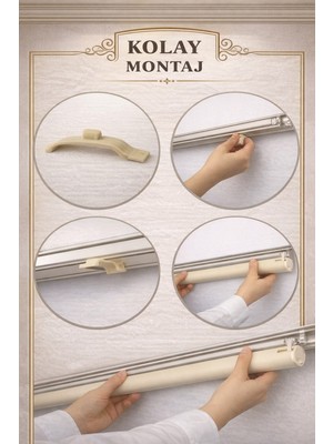 YZNHOME  Kalın Keten Düz Zebra Güneşlik Stor Perde (Kırık Beyaz) –  Ithal Kumaş