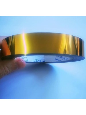 Misda Store Pvc Bant Altın 2cm x 10 Metre, Dekorasyon Bandı, Mobilya, Kapı ve Duvar Süsü