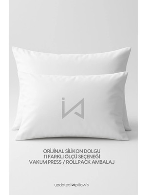 İz Home Avangard 2 Adet Smooth Kirlent Iç Yastığı %100 Hcs Saf Silikon Dolgulu Ebat Seçenekli Ekstra Dolgun