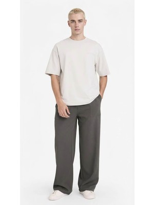 Defacto Wıde Leg Antrasit Erkek Pantolon F8539AX/AR148