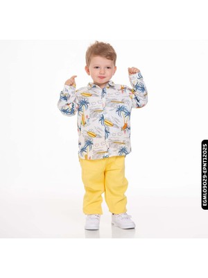 Xo Kids Erkek Palmiyeli Gömlek 9 Ay - 2 Yaş 44619 EGML09029