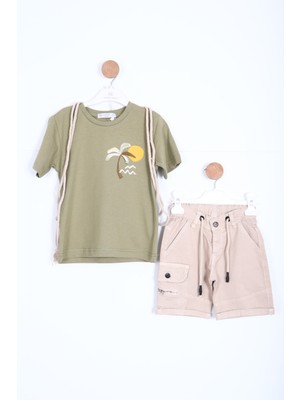 NASR GRUB Erkek Çocuk Alt Üst Şort Takım 2-7 Yaş 3152