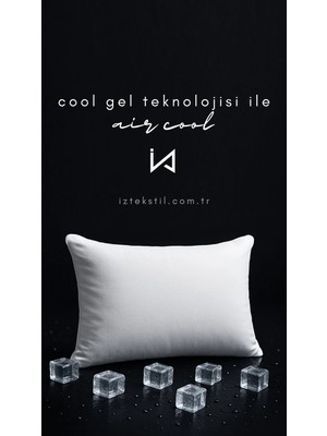 İz Home Air Cool Serin Etkili Soğutucu Jel Yastık | Visco Hafızalı Sünger | Cool Gel Teknolojisi | Ortopedik