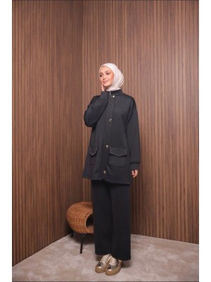 Zg Fashion Kadın Scuba Kumaş Ikili Takım