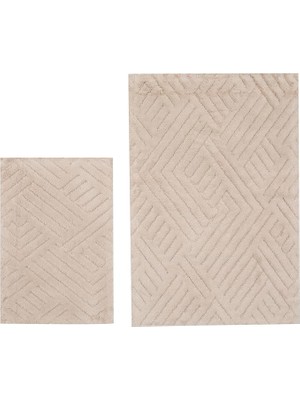 Misda Store 2'li Banyo Paspas Seti Bej