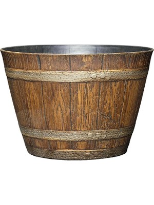 Leaf Shop Home And Garden 74 Viski Fıçısı, 9 Inç, Eskitilmiş Meşe