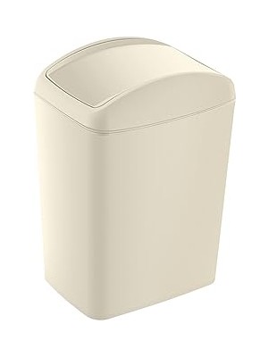 Leaf Shop Soft Çöp Kutusu Döner Kapak 5 Lt Latte