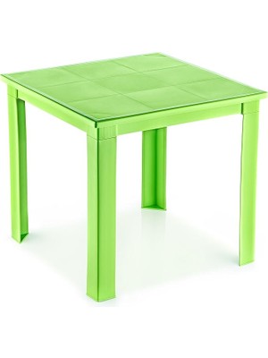 Leaf Shop 50X50 H:40 Plastik Masa Yeşil