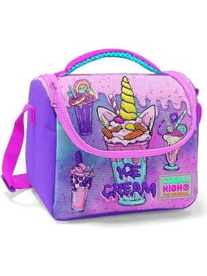 Misda Store High Pembe Mor Dondurma Isı Yalıtımlı Beslenme Çantası - Kız Çocuk
