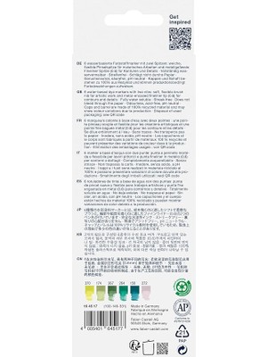 Leaf Shop Goldfaber Aqua Çift Uçlu Markör, Kaligrafi, 6'lı Jungle