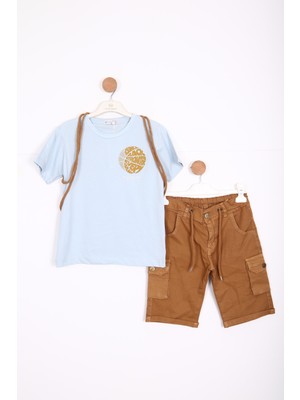 NASR GRUB Erkek Çocuk Alt Üst Şort Takım 8-14 Yaş 4146