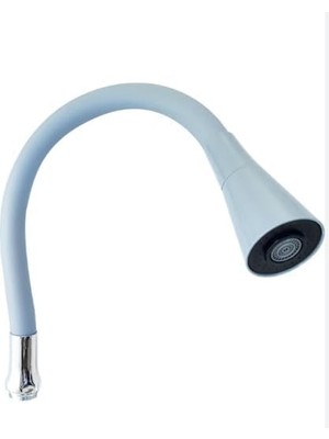 Leaf Shop Esnek Silikon Musluk Başlığı – Kıvrılabilir ve Oynar Başlıklı, Beyaz Renkli Musluk Uzatma Aparatı | Mutfak ve Banyo Bataryaları Için Ayarlanabilir Su Yönlendirici 52 cm