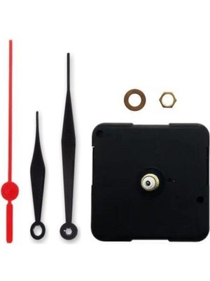 Misda Store Adet, Duvar Saat Mekanizması, 10 mm Şaft, Sessiz, Saat Motoru, Metal Akrep, Yelkovan, Saniye