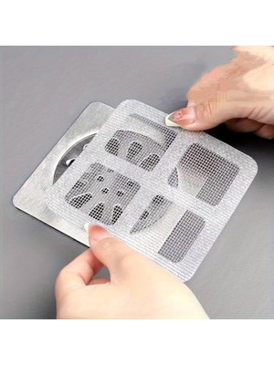 Leaf Shop Gider Süzgeci Banyo Duş Tuvalet,böcek ve Haşere Engelleyici, Saç Küvet Drenajı Kapağı, 10 Adet, 10X10 Cm, Yapışkanlı 1.sınıf