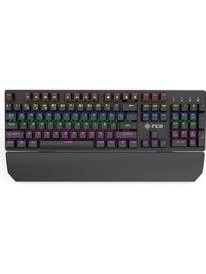 Misda Store IKG-445T Phaldor Rgb Mechanıcal Gamıng Keybord, Blue Switch Mekanik KLAVYE,106 Tuş, 22 Farklı LED Aydınlatma Modu,50 Milyon Tuş Ömrü,çıkarılabilir Bilek Desteği