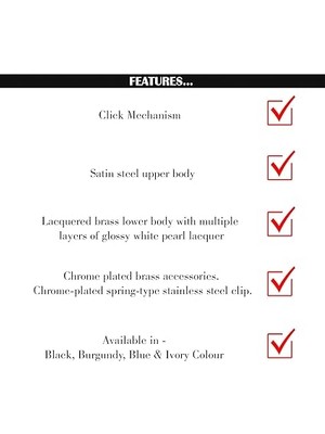 Leaf Shop Vintage 51 Versatil Kalem Inci Beyazı