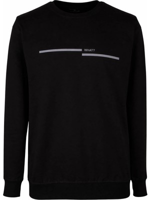 Trender 26YG08000050  Erkek Sweatshirt What Baskı 0 Yaka 2 Ip