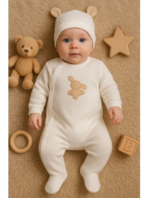 Çamaşır Kenti Waffle Tavşanlı Erkek Tulum %100 Pamuk