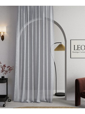 Leo Boutique Curtain Keten Orta Pile Dikim Keten Tül Perde Ütü Istemez Perde