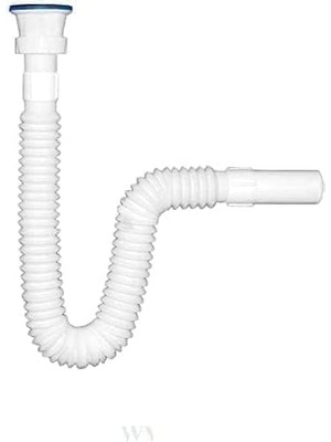 Misda Store Home Yüksek Kaliteli Çelik Süzgeçli Lavabo Gider Hortumu,pratik Körüklü Sifon,uzun Eviye Gider Borusu (150CM)