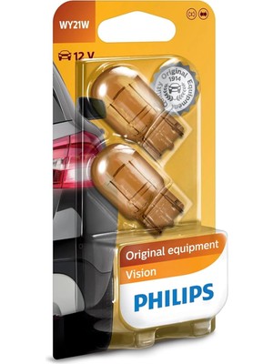 Misda Store T20 WY21W Amber Turuncu Vision, 12V, Orijinal Ekipman Sinyal Ampulü, 2'li Paket