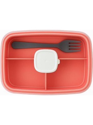 Misda Store Store Sızdırmaz Lunch Box – 3 Bölmeli Yemek Kabı | Öğle Yemeği Kutusu | Saklama Kabı | Bpa Içermez (Yavruağzı)