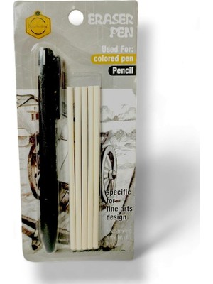 Misda Store Değiştirilebilir Yedek Lastik Bantlı Mekanik Silgi Kalemi, 5 Parça