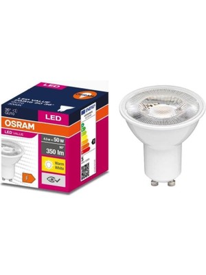 Misda Store LED Value 4,5-5W(50W) LED Spot Ampul Sarı 3000K - GU10 Duy