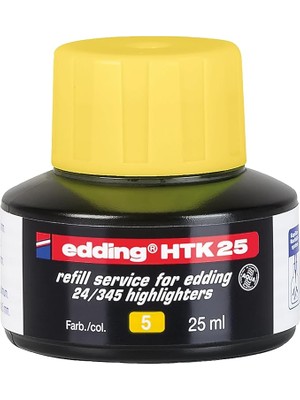 Misda Store HTK25 Fosforlu Kalem Yedek Mürekkep Sarı
