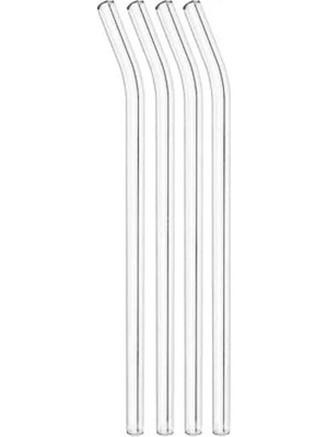 Misda Store Adet Şeffaf Cam Pipet -Eğimli Cam Pipet