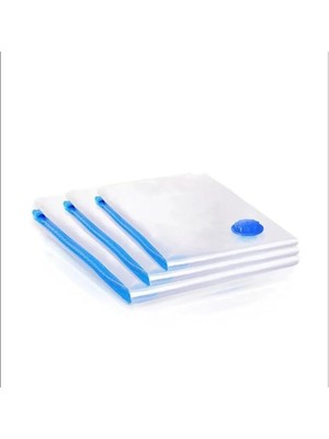 Misda Store (3 Adet) En Büyük Boy (100X130) Vakumlu Hurç Yorgan Hurcu Vakumlu Hurc Poşet Saklama Torbası